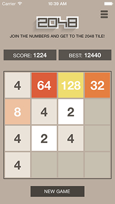 2048 - screenshot