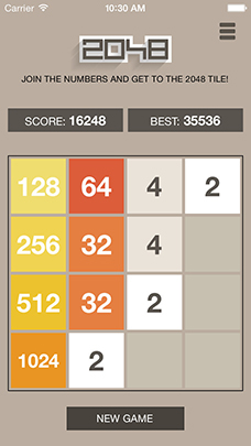 2048 - screenshot